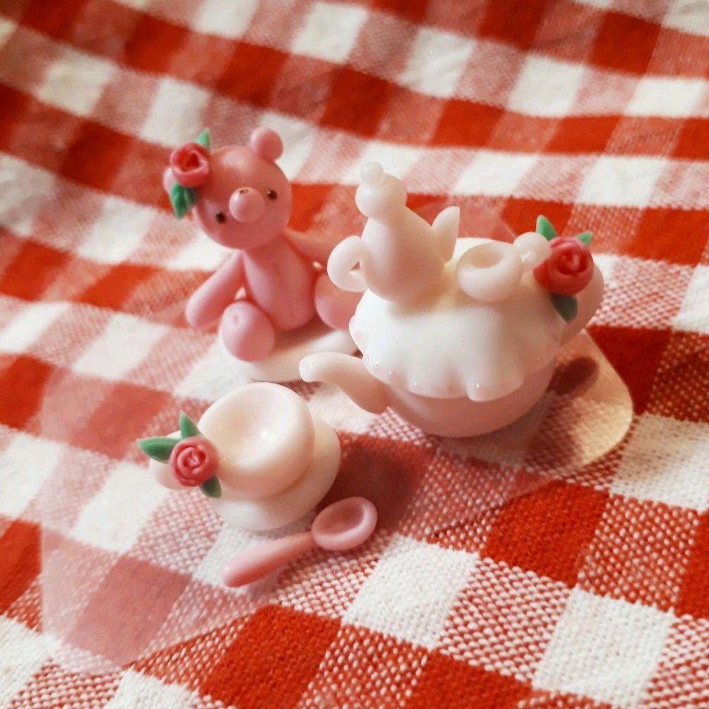 テディベア(ピンク)♡可愛いお茶会