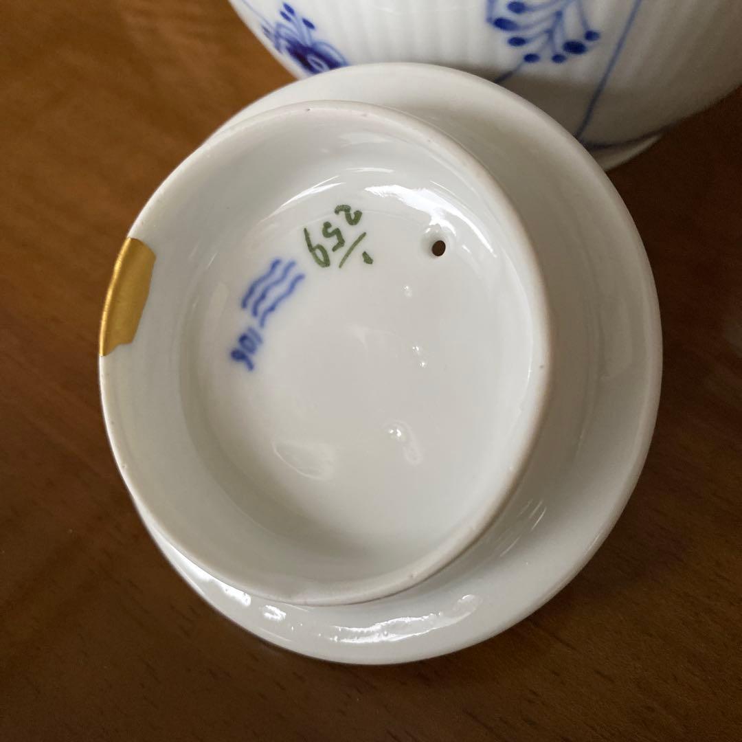 Saleロイヤルコペンハーゲンブルーフルーテッドプレインティーポット1