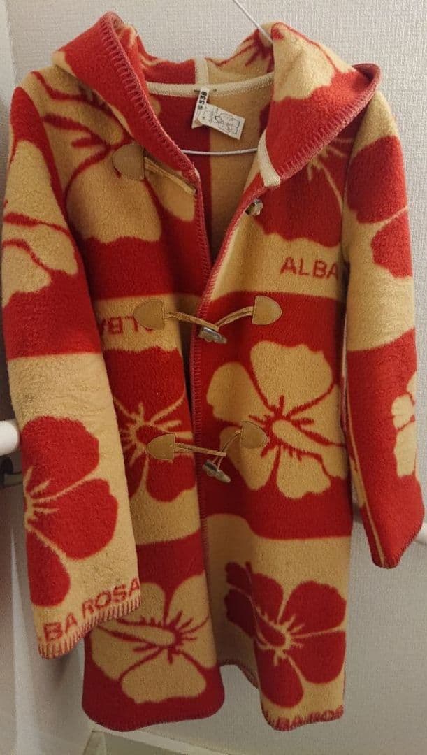 ALBA ROSA アルバローザ　ダッフル　ブランケットコート 升目コート