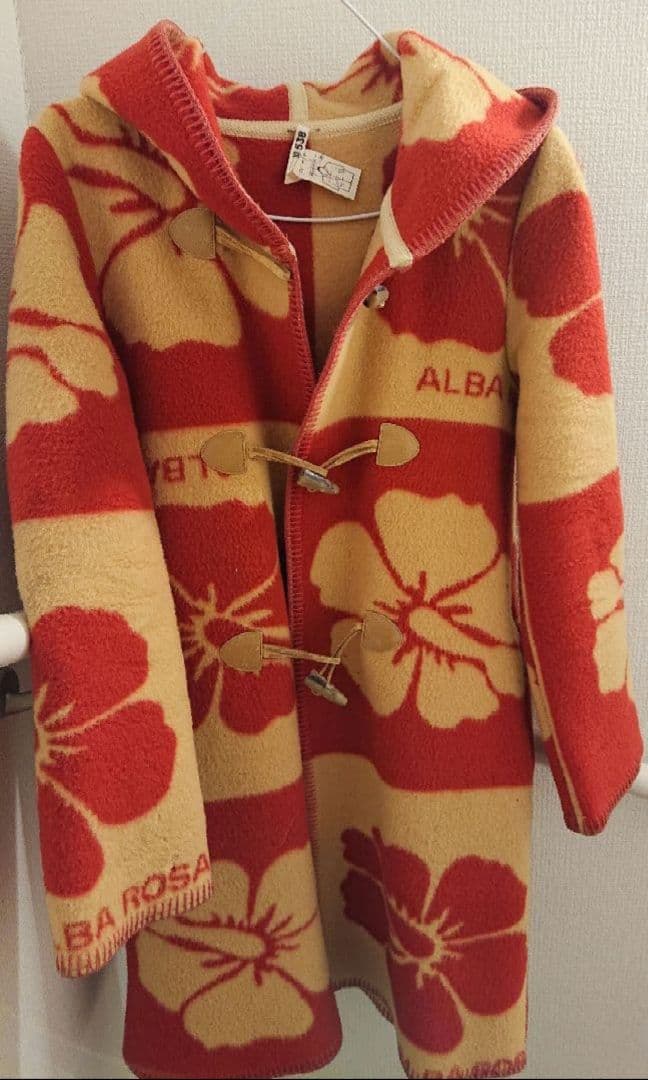 ALBA ROSA アルバローザ　ダッフル　ブランケットコート 升目コート