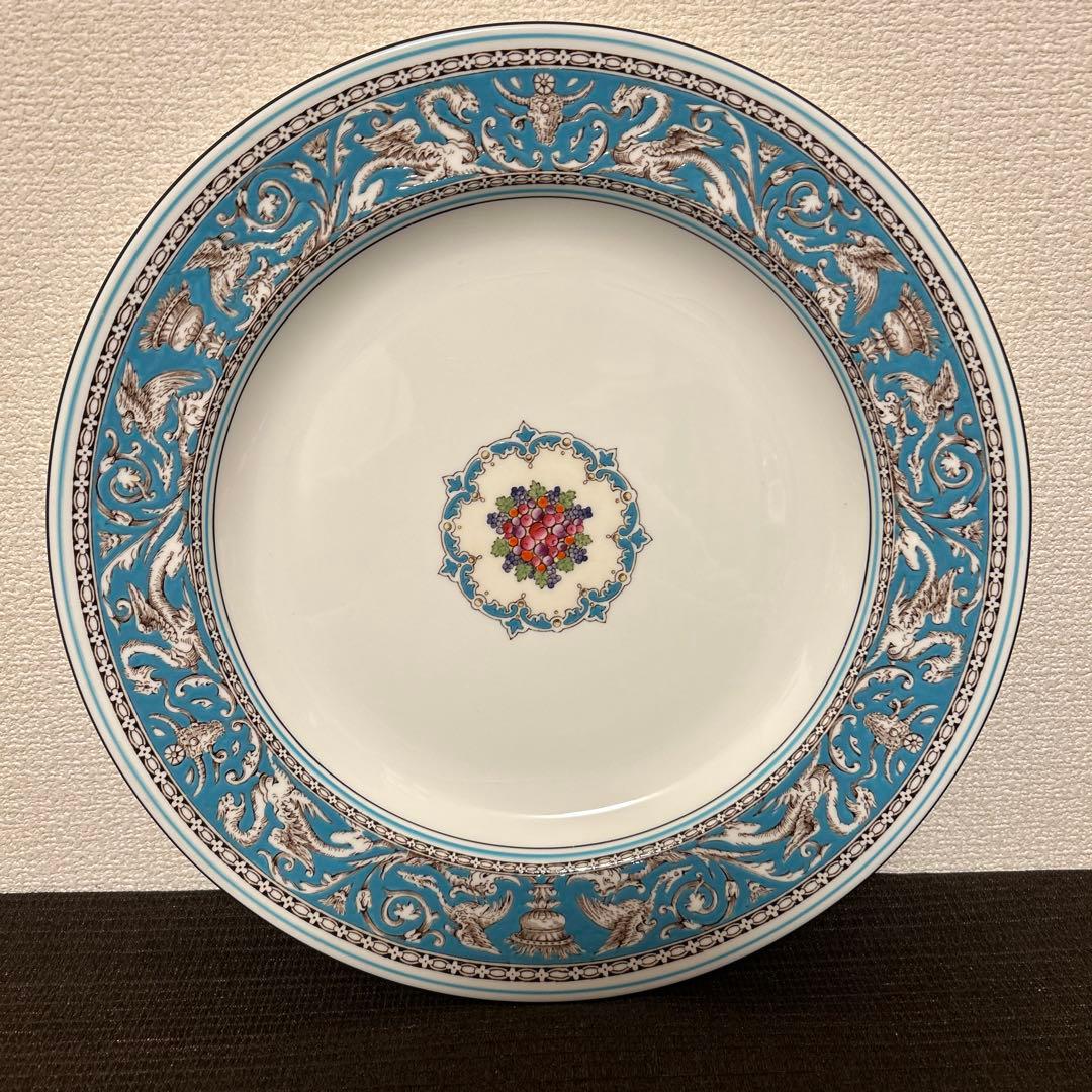 ウェッジウッド　フロレンティーン　ターコイズ　サービスプレート　ディナープレート