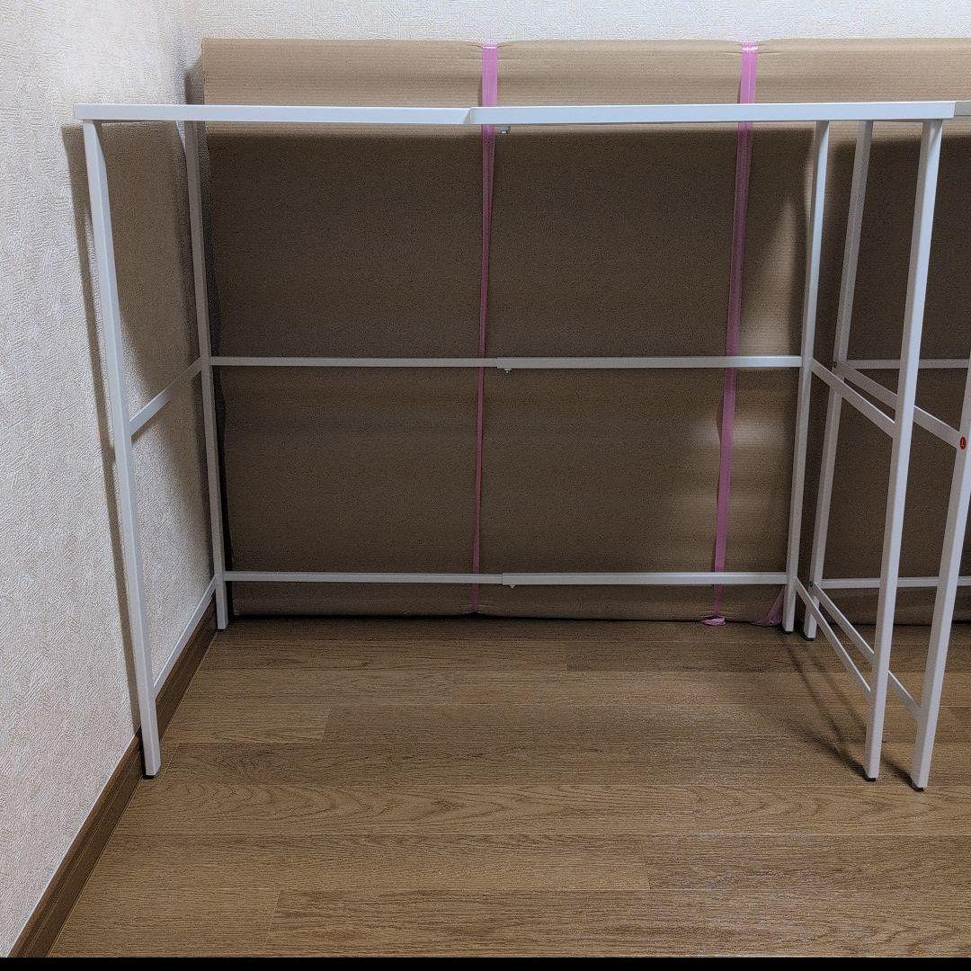 伸縮キャリーケース上ラック　ホワイト②