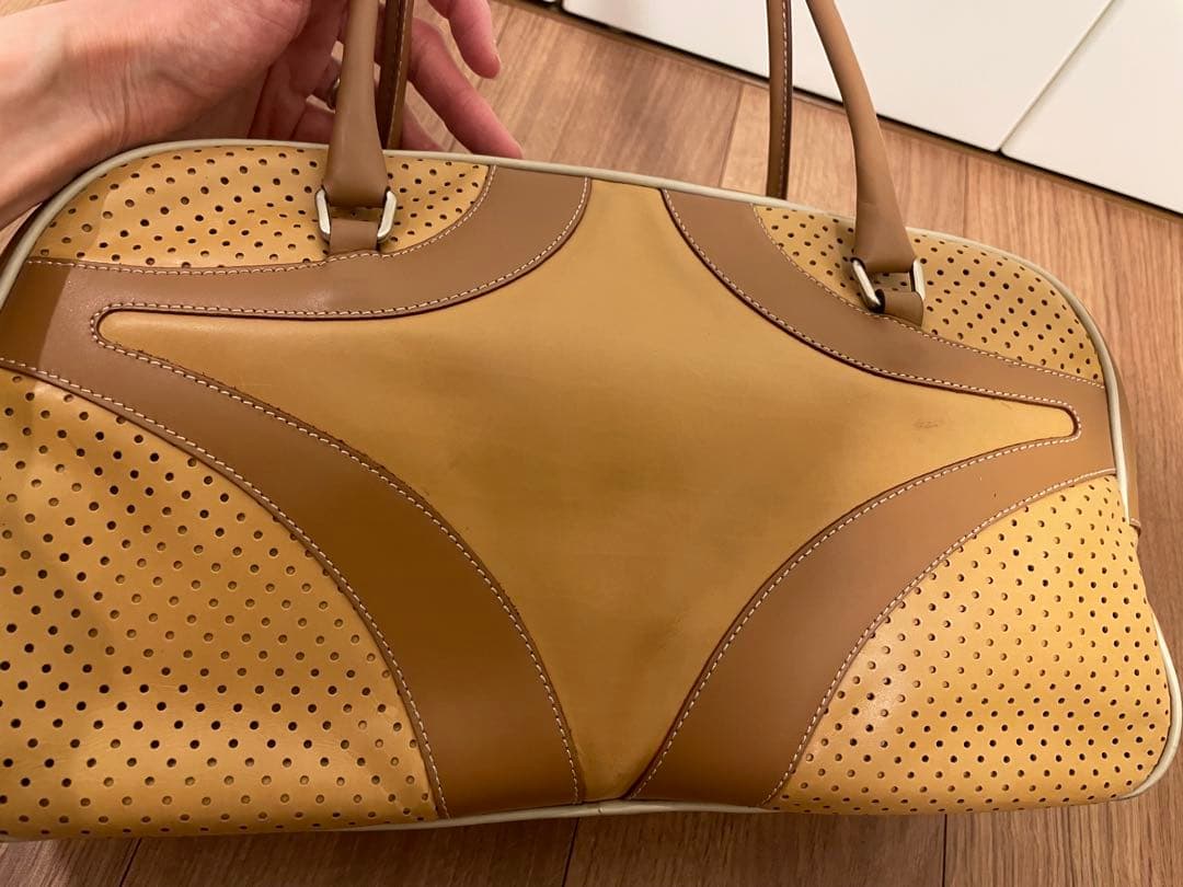 【pabloさん専用】PRADA プラダ　ボストンバッグ ベージュ ブラウン