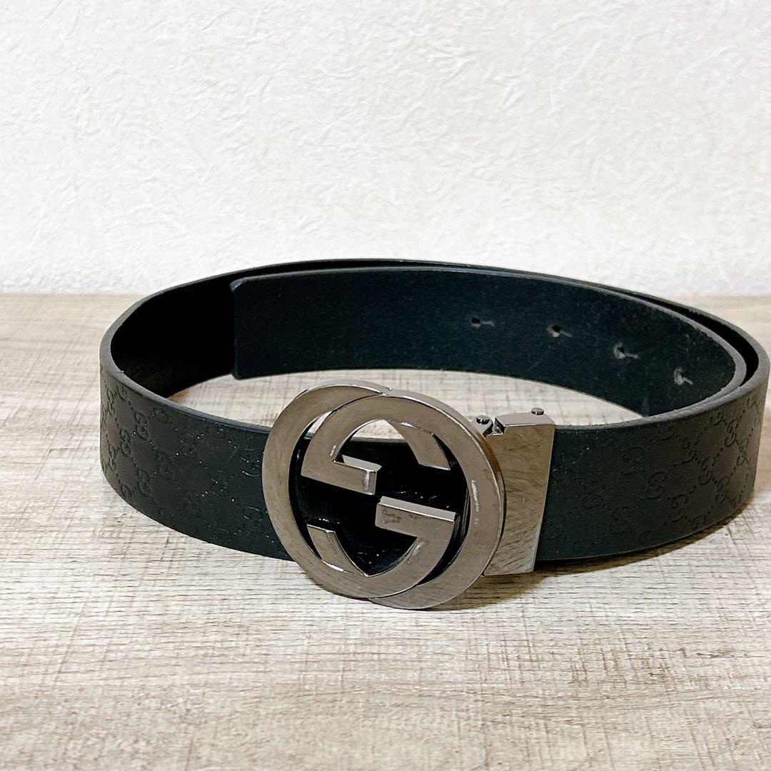 GUCCI シグネチャー レザー ベルト