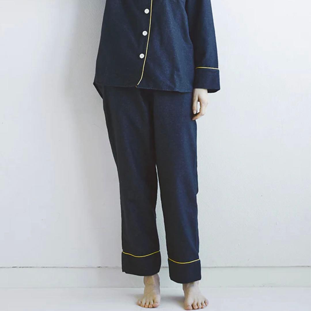 GOOD NIGHT SUIT オーガニックコットン　パジャマ　冬用　紺　S