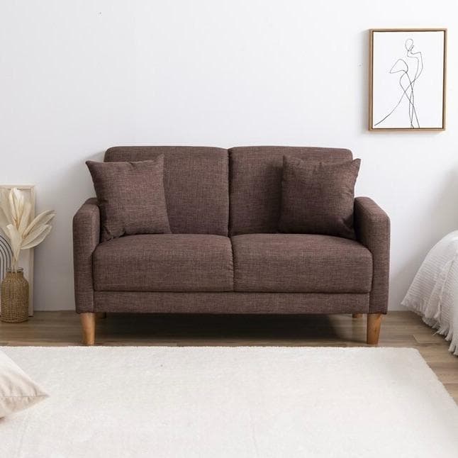 2人掛けソファ コンパクトタイプ ブラウン系 幅110