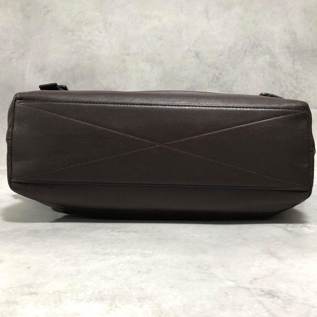 極美品✨コーチ ショルダーバッグ 37954 リビングトン バイク ブラウン