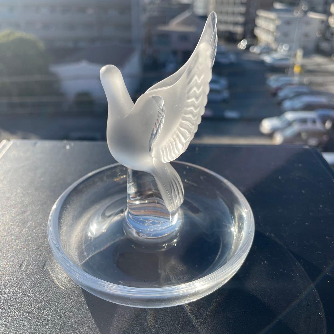 【美品】☆希少☆ルネラリック　ジュエリートレイ　鳩　ピジョン　フランス製