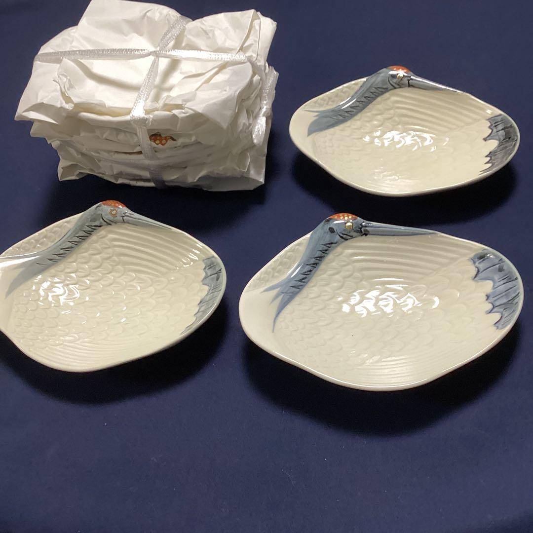 あくちき　京焼永楽写巣篭もり鶴向付20客　　新品未使用