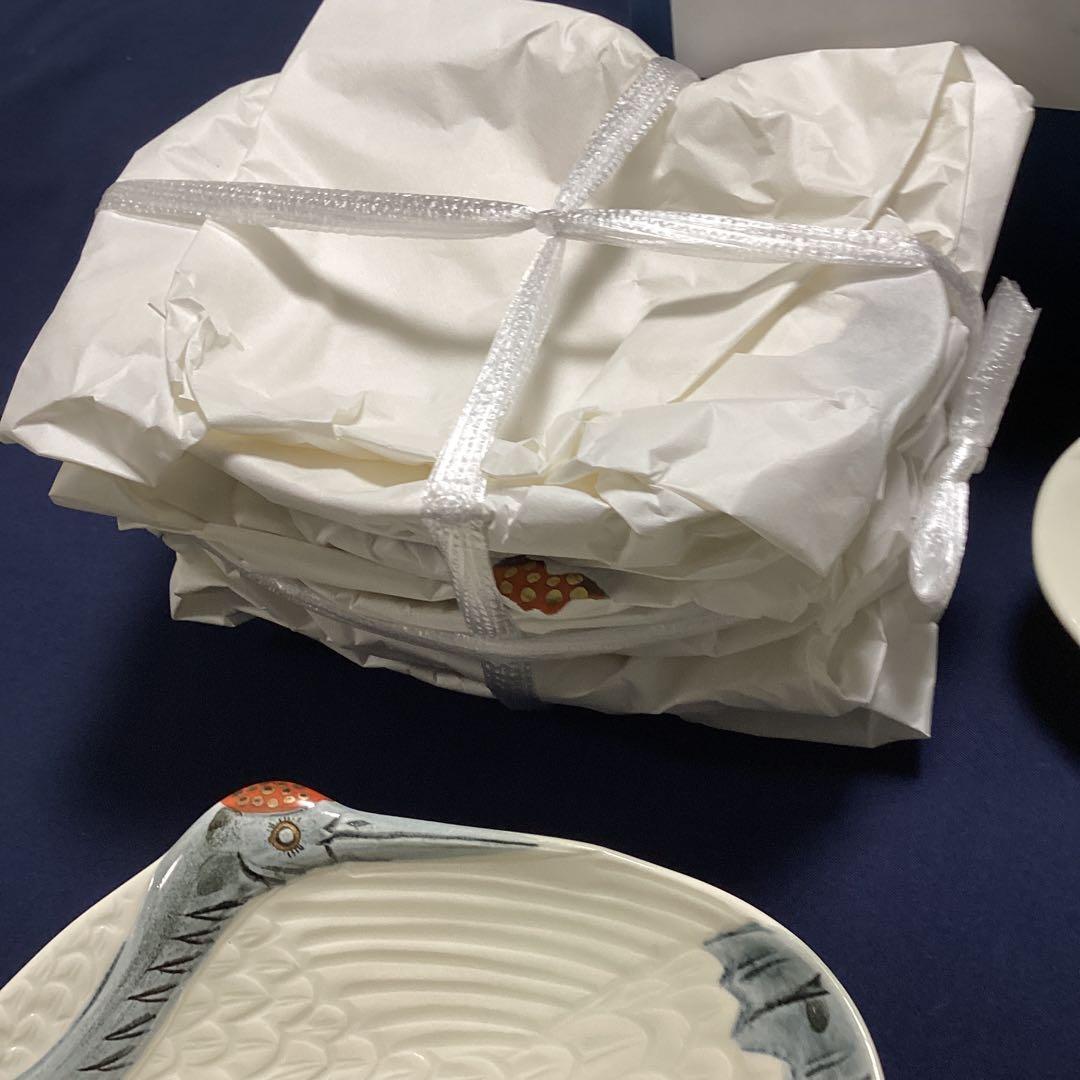 あくちき　京焼永楽写巣篭もり鶴向付20客　　新品未使用