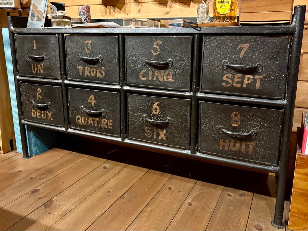 極美品★IRON 8 DRAW CHEST★キャビネット チェスト BICASA