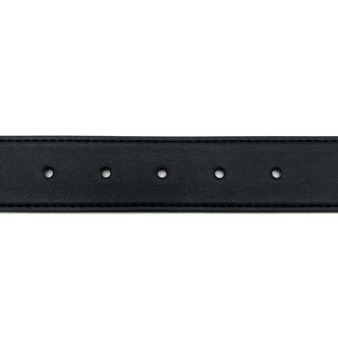 極美品✨GUCCI ベルト 黒 マーモント シルバー金具 ダブルG