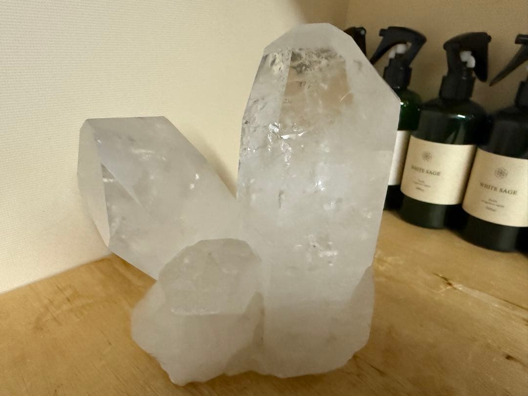 水晶　クラスター　2464g