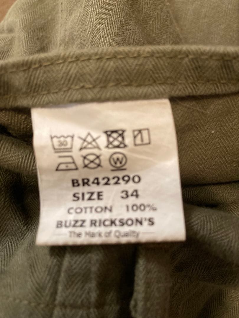 BUZZ RICKSONSのN-3パンツ サイズ34インチ