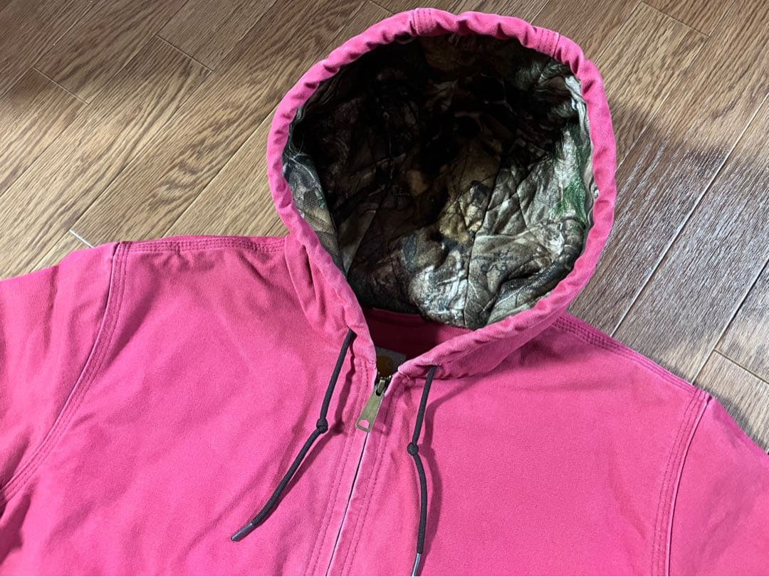 【入手困難】カーハート×リアルツリー アクティブジャケット ピンク メンズL