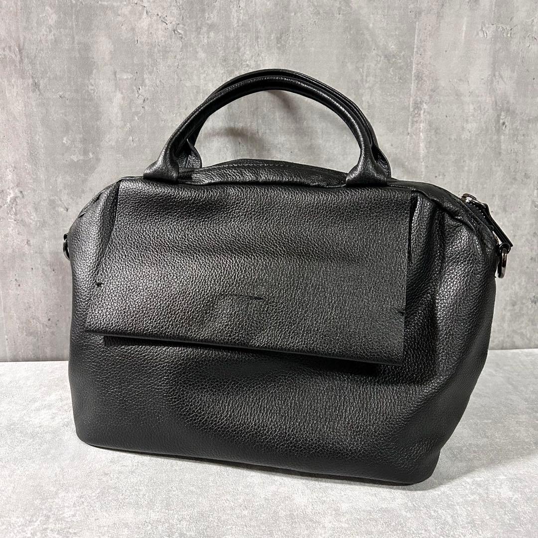 美品ear PAPILLONNERイアパピヨネ本革レザーフラップ2WAYバッグS