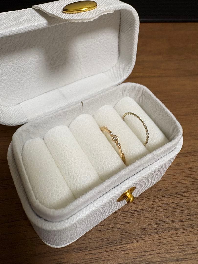 agete アガット　ダイヤモンド 7号 ミルウチ K10 ゴールド　リング