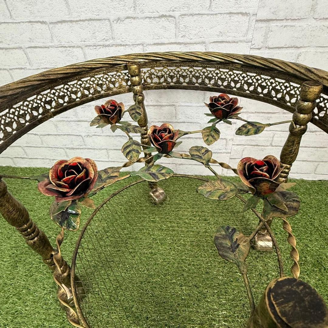 RENAISSANCE ルネサンス サイドテーブル 薔薇装飾 バラ