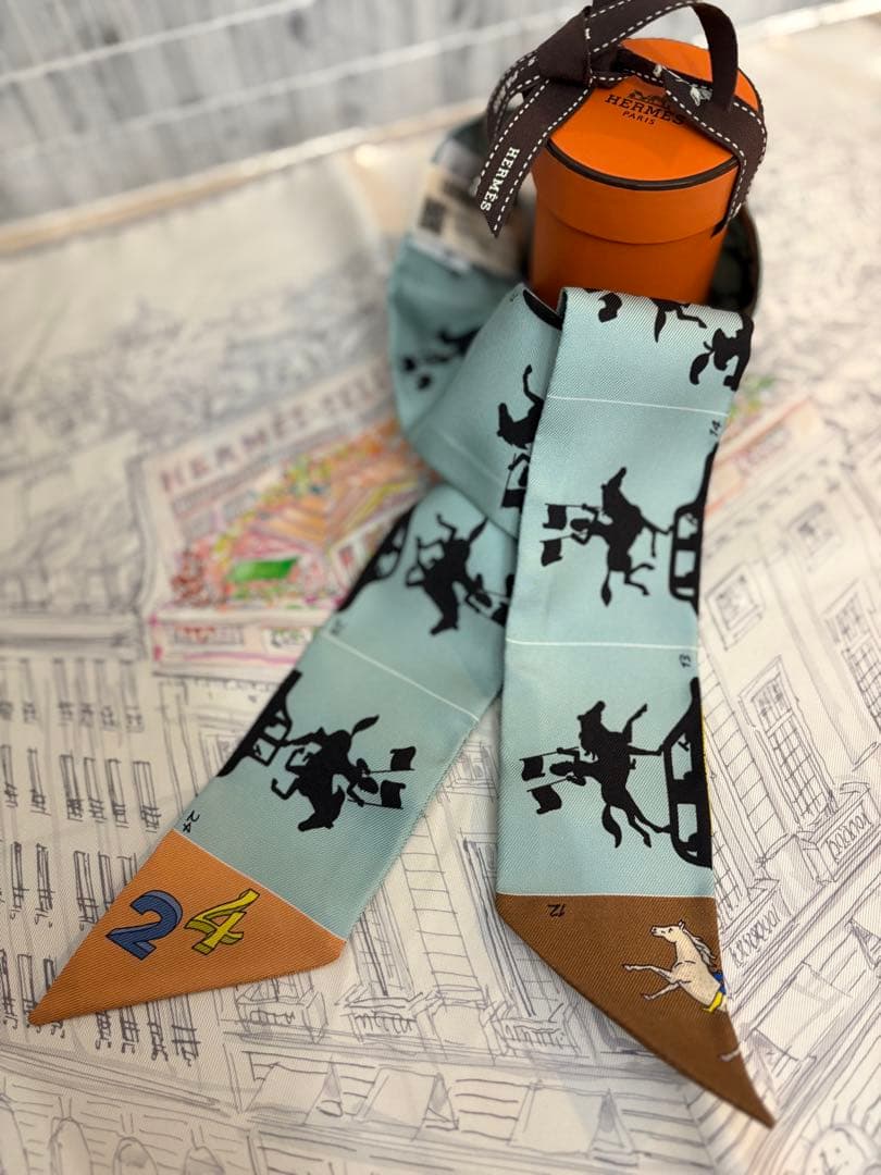 新品未使用　エルメス　ツイリー　パラード　24AW 付属品完備　定価以下