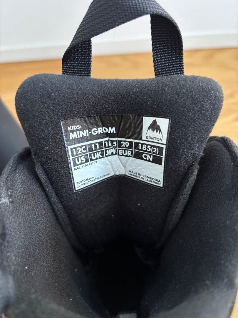 BURTON MINI GROM スノーボードブーツ 18.5センチ