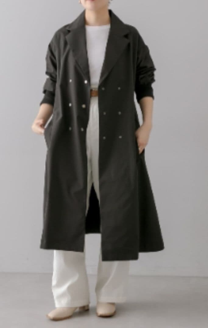 イアパピヨネ スミスタイル 馬刺繍スプリングコート美品