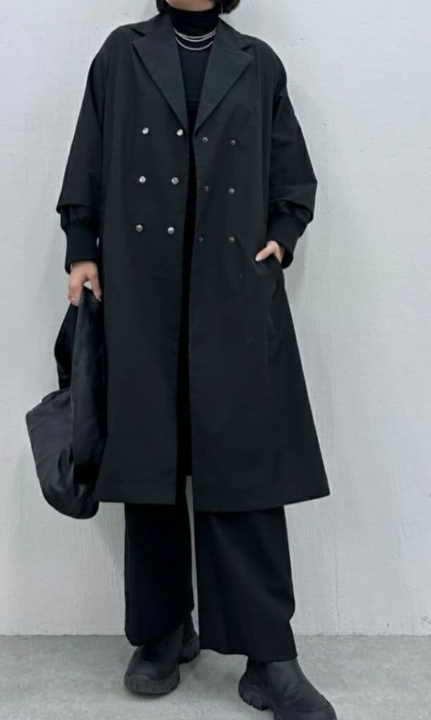 イアパピヨネ スミスタイル 馬刺繍スプリングコート美品