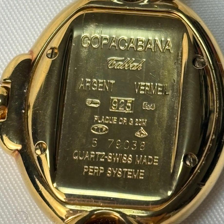 箱付 稼働品 COPACABANA コカパバーナ タバー 銀製925 スネーク