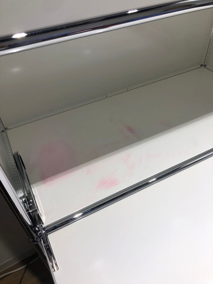 usm ハラー ホワイトキャビネット 4段収納 キャスター付き