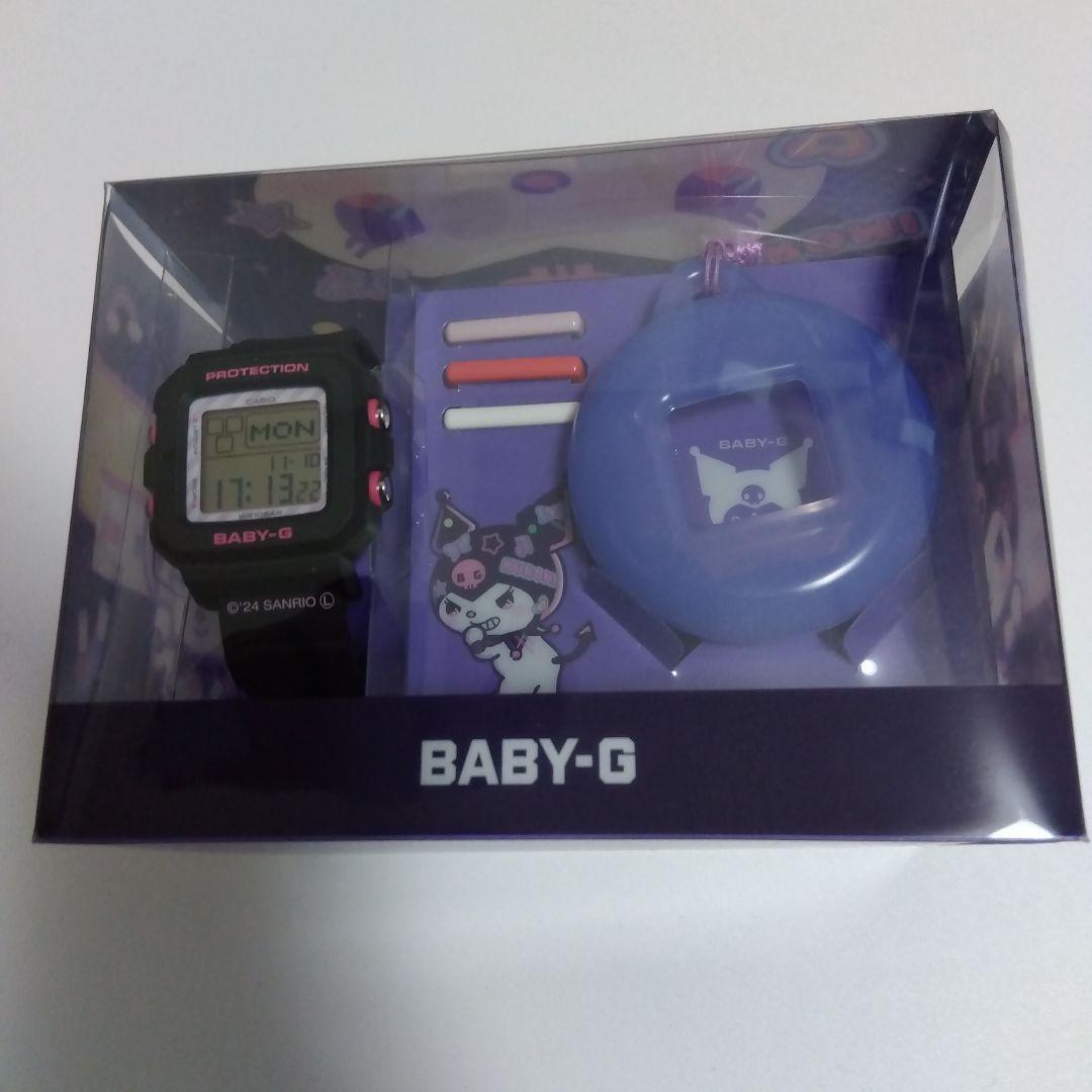 BABY-G デジタル腕時計 ブラック/ピンク サンリオ　クロミ