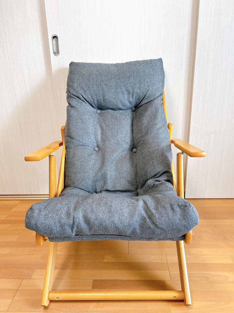 ニトリ　パーソナルチェア(アルシーGY）　1人掛けソファ