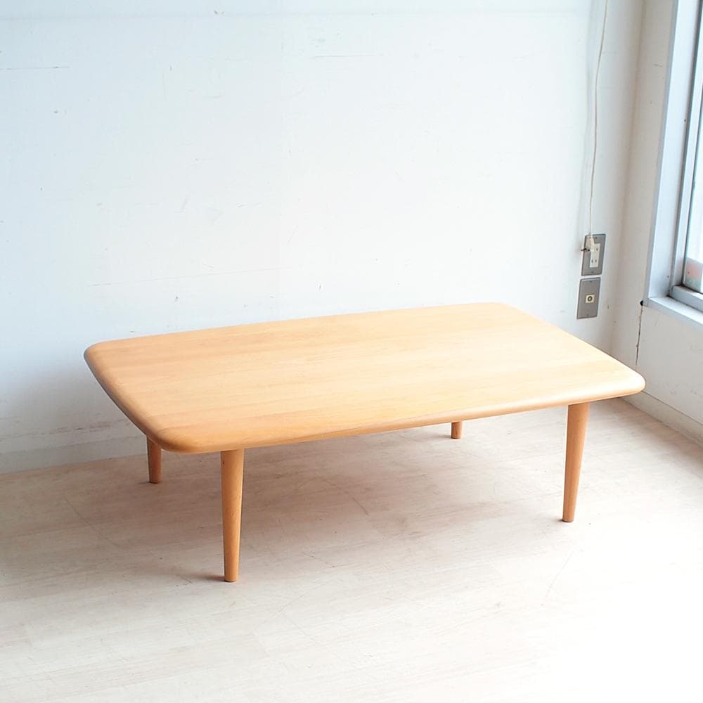 飛騨産業キツツキ ブナ無垢材 センターテーブル 120cm ZR24076