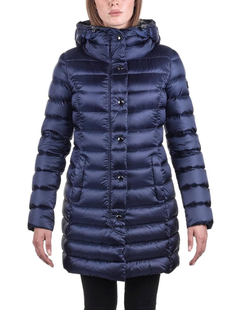 美品 CAPEHORN ケープホーン ロングダウンコート ラクーンファー 42紺