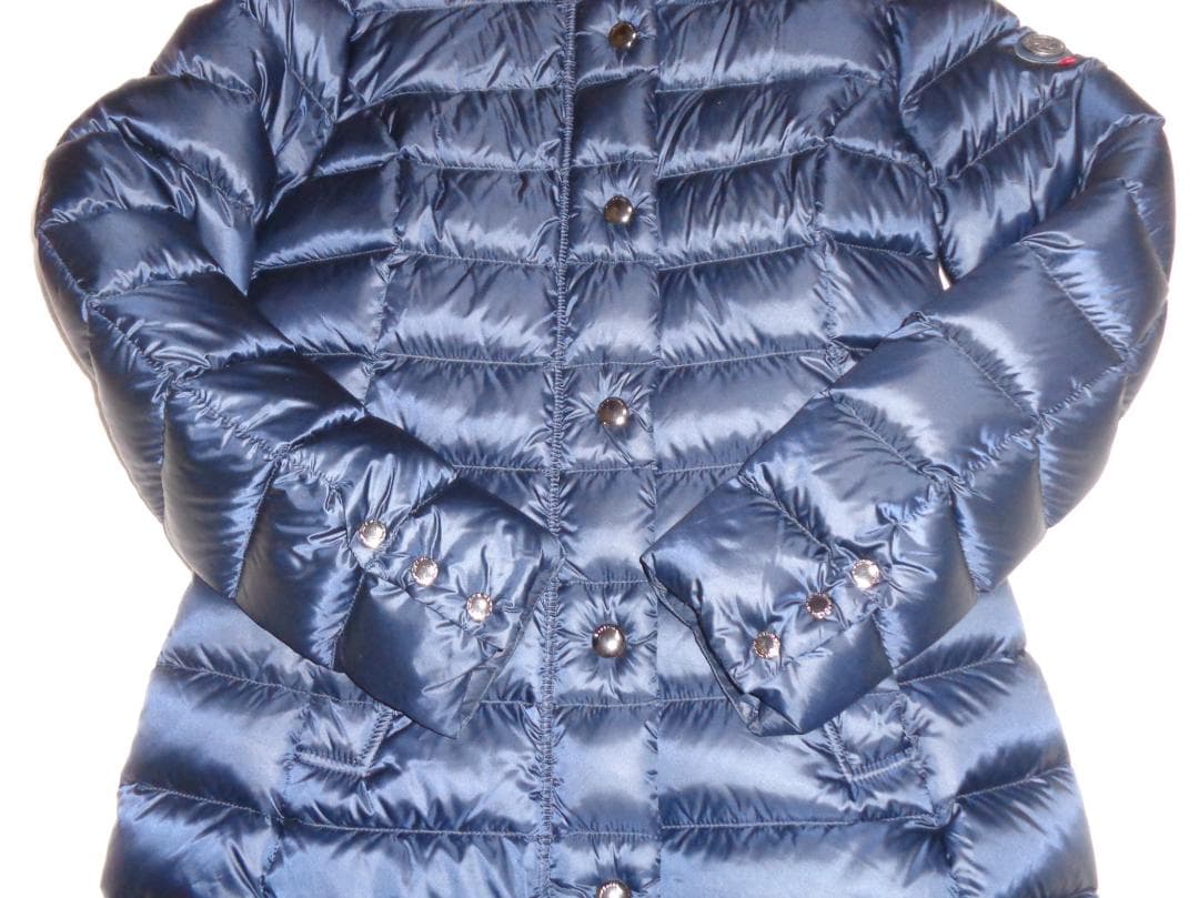 美品 CAPEHORN ケープホーン ロングダウンコート ラクーンファー 42紺