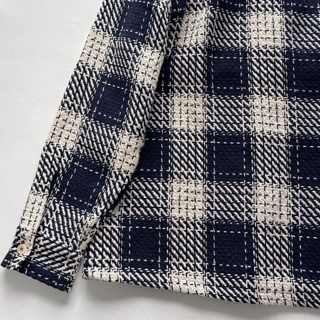 maggy様！ワックスロンドン　wax london オーバーシャツ　ネイビー