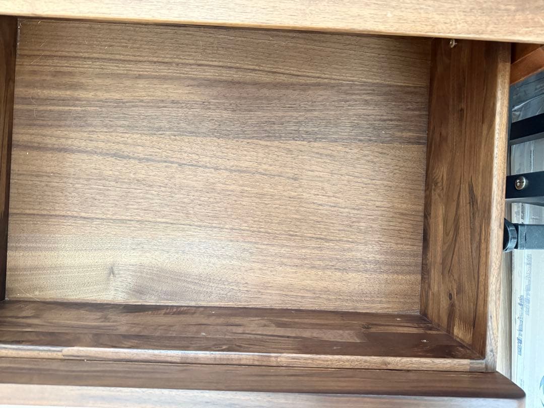 北米産ブラックウォールナット 無垢材 センターテーブル／収納キャビネット