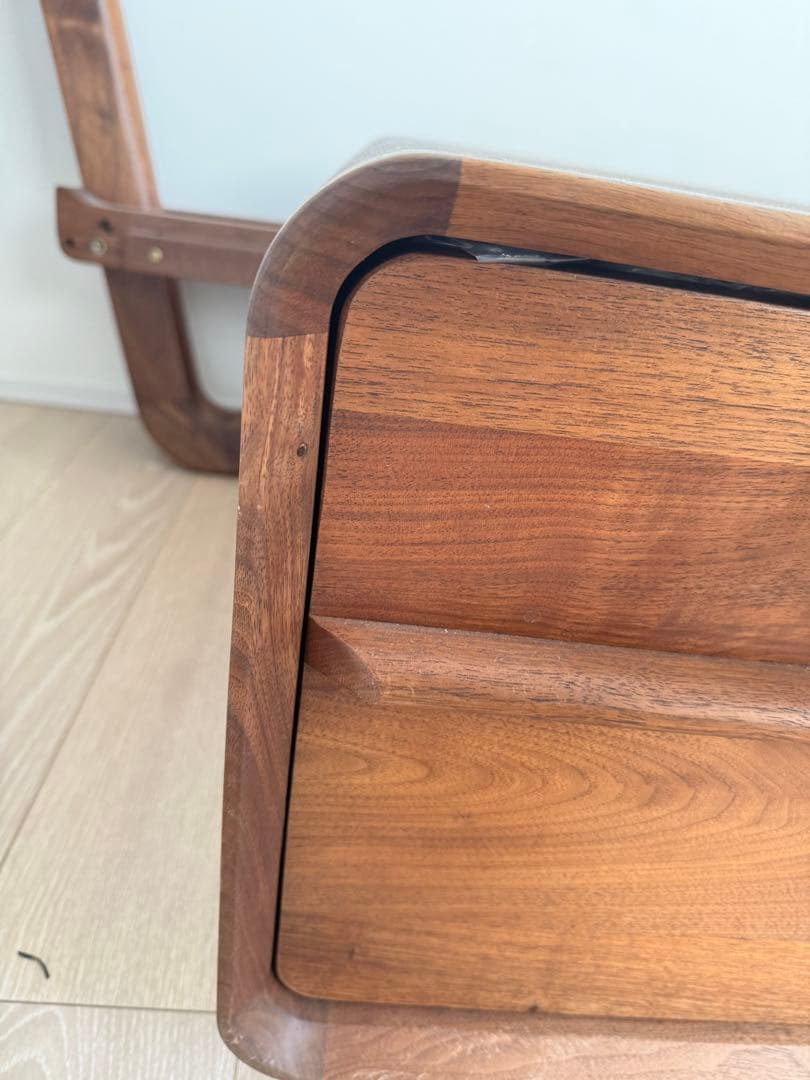 北米産ブラックウォールナット 無垢材 センターテーブル／収納キャビネット