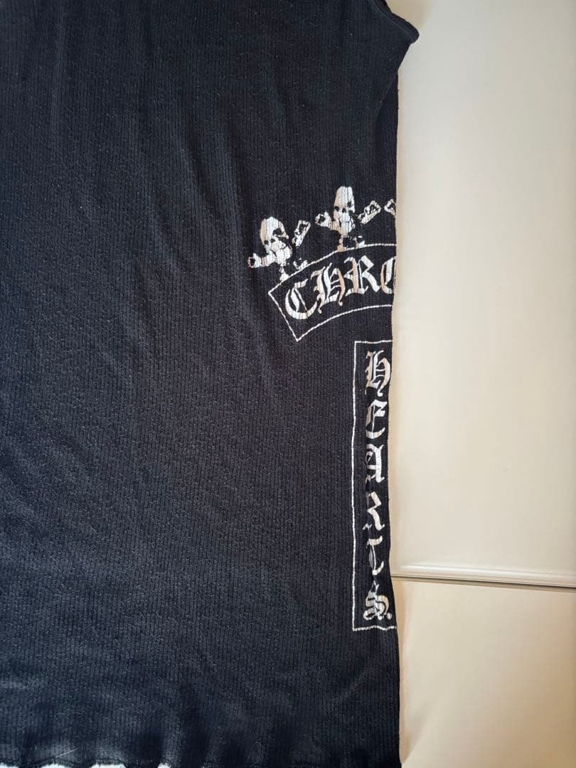 クロムハーツ　スカルタンクトップ黒　確実正規品