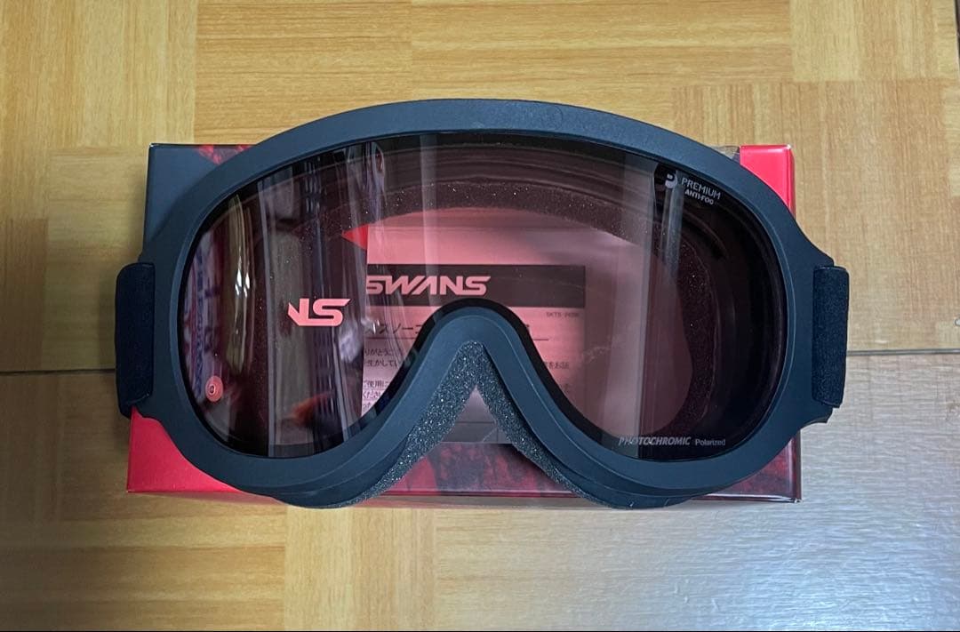 SWANS新品ゴーグルFZ911CPDH調光偏光レンズブラック35%OFF処分品