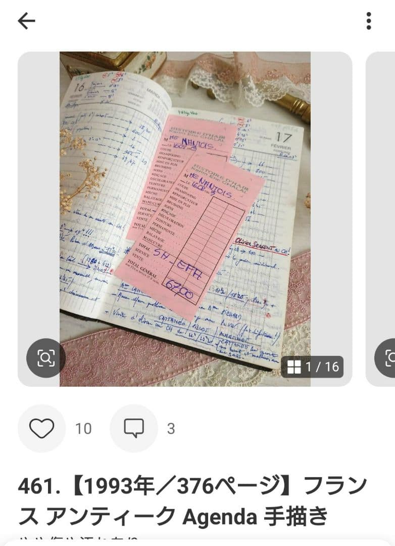 【だいず さま専用】461＋458＋459、３冊おまとめフランス Agenda
