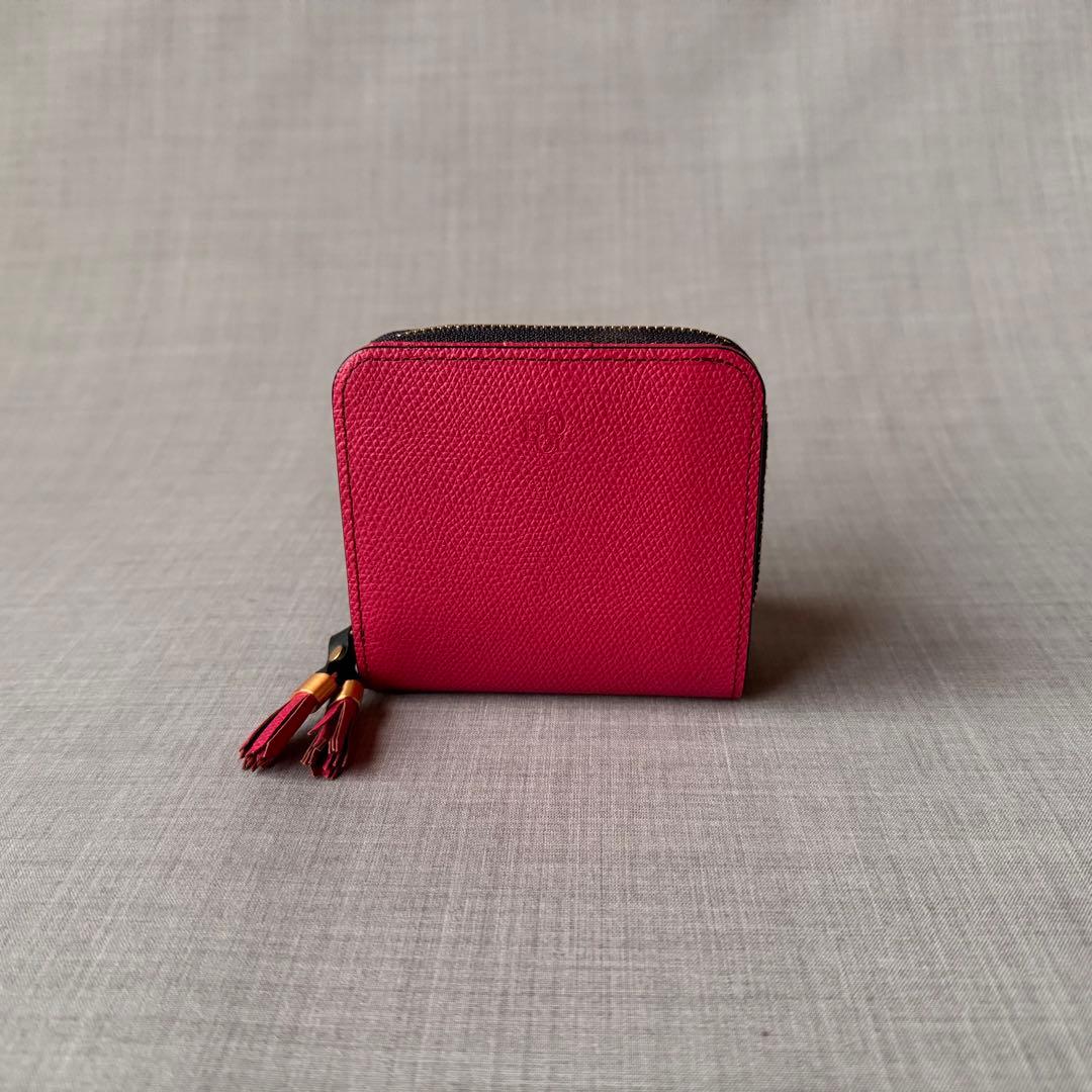 未使用 EPOI エポイ ラウンドファスナー 二つ折り財布 ピンク