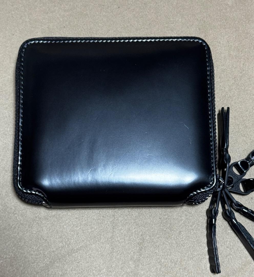 ウォレットコムデギャルソン ジッパーメドレーウォレット 新品 黒色 本物