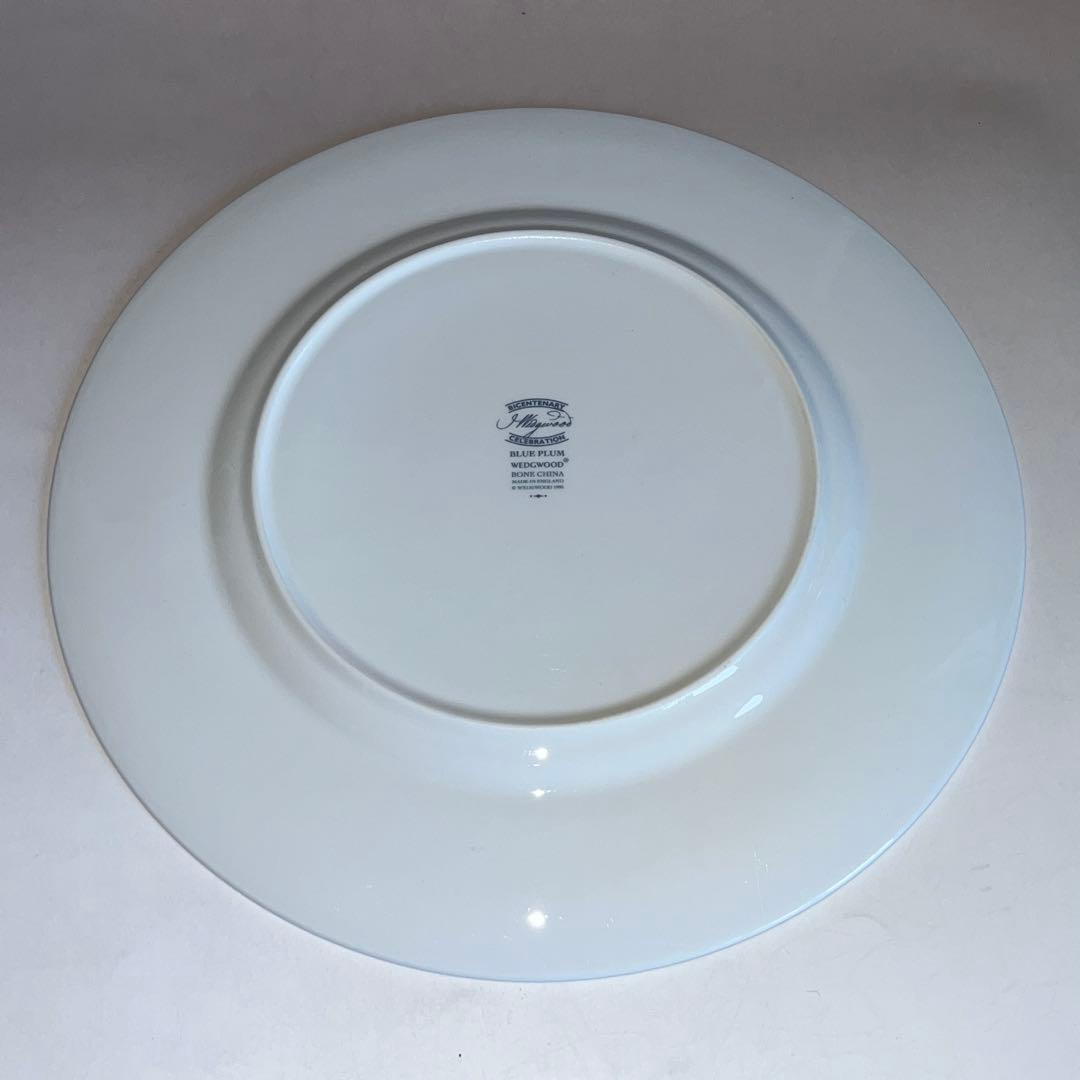 ウェッジウッド ミキモト 大皿 27cm 3枚組  ブループラム