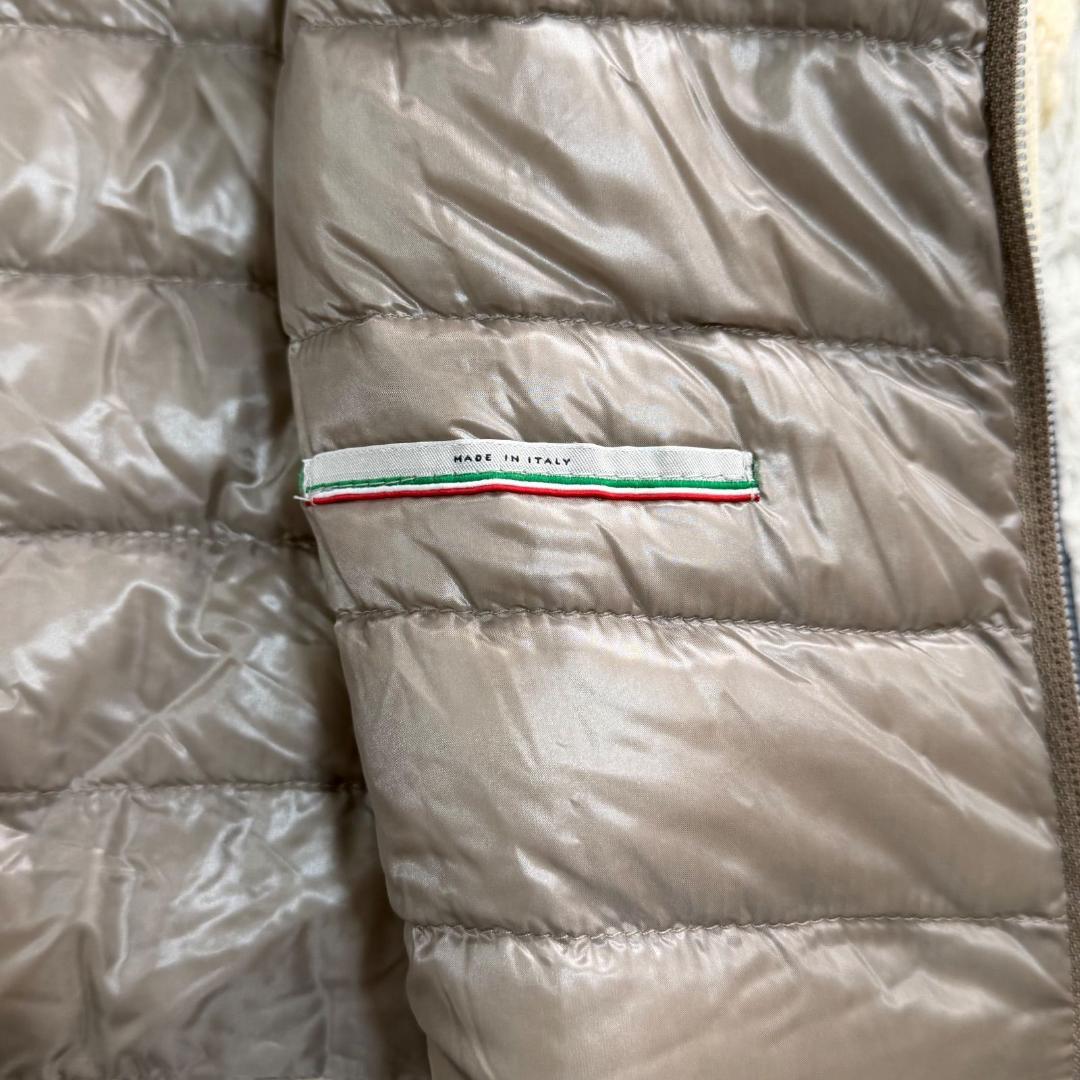 16985✨ヘルノ ニットダウンジャケット ケーブル ショートスリーブ ウール