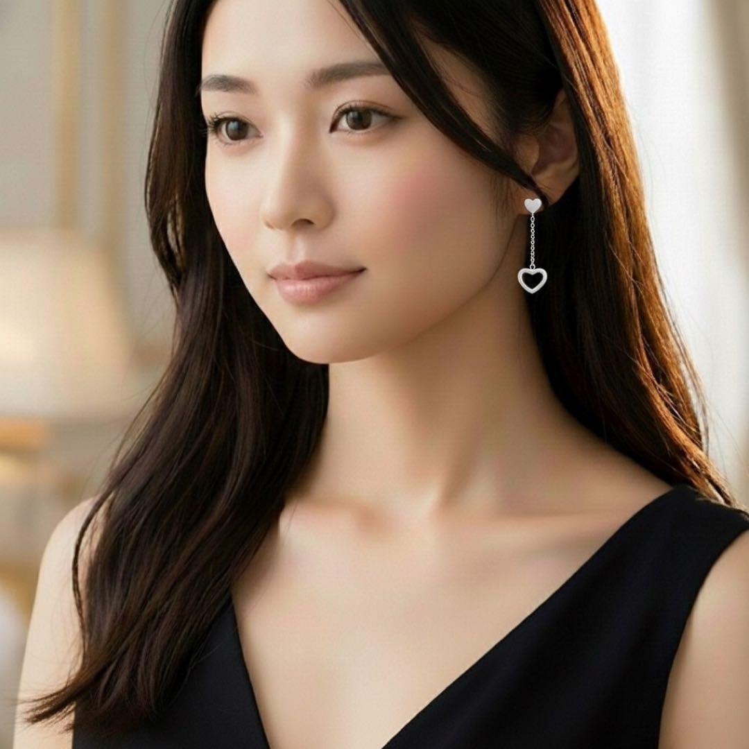 極美品 ティファニー ハートリング ドロップ ピアス シルバー925