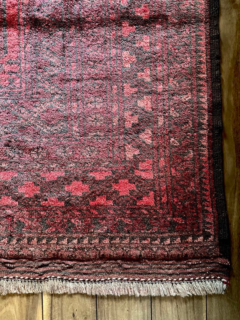 トライバルラグ　ヴィンテージラグ　アフガン　トルクメン　エルサリ　特大サイズ美品