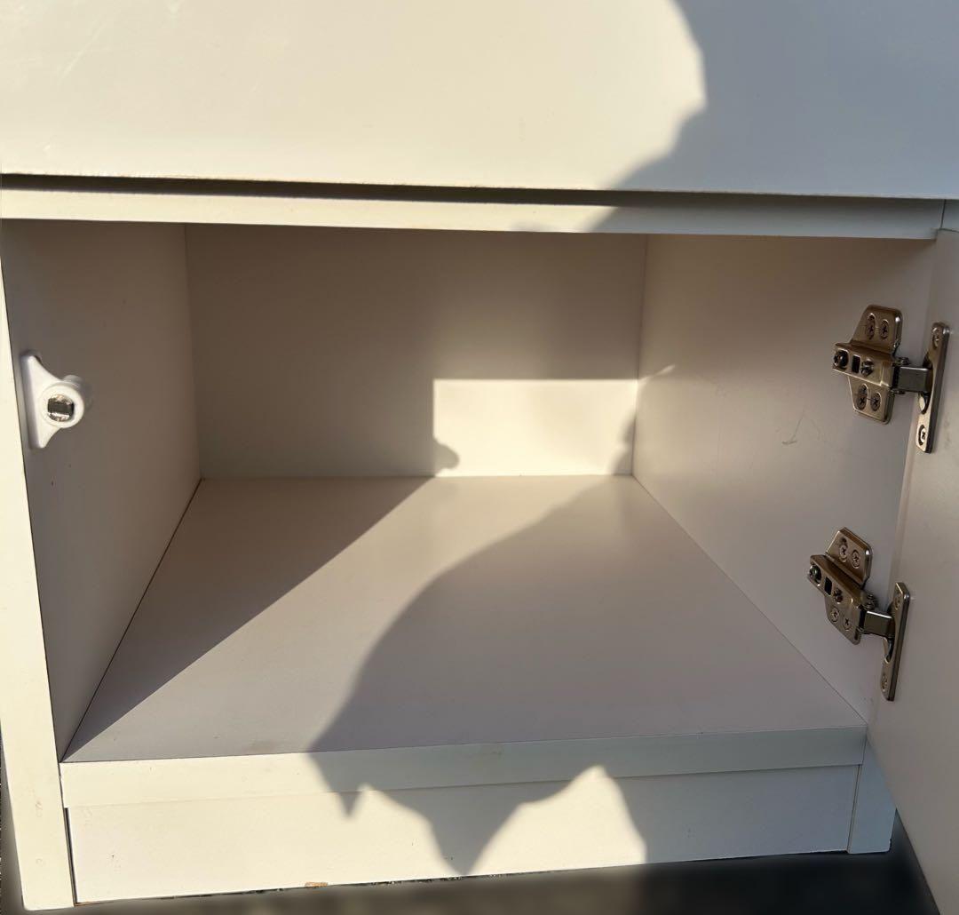 40FB クオーネ ホワイト 食器棚 収納 キッチンボード レンジ台