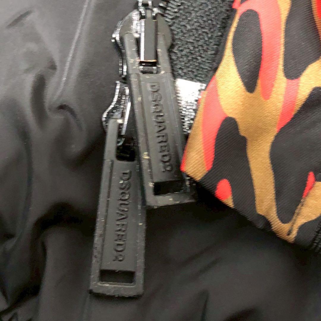 美品◎DSQUARED2 レオパード ブルゾン ボンバージャケット 48サイズ