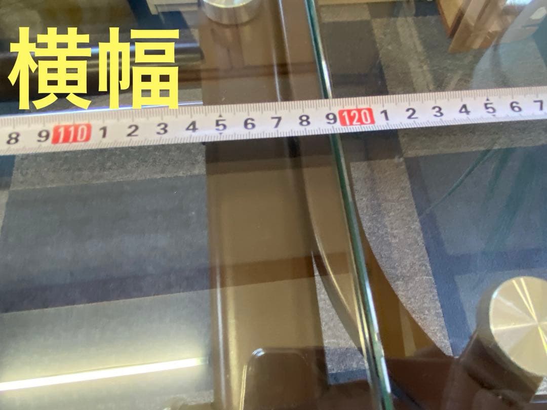 ガラストップ　ワークデスク