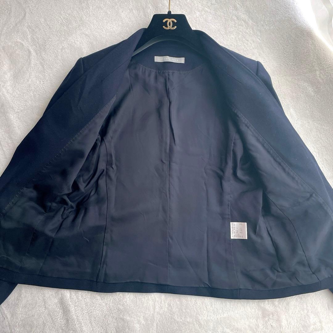 極美品⭐︎theory luxe ネイビー SAXONY.SOFT パンツスーツ