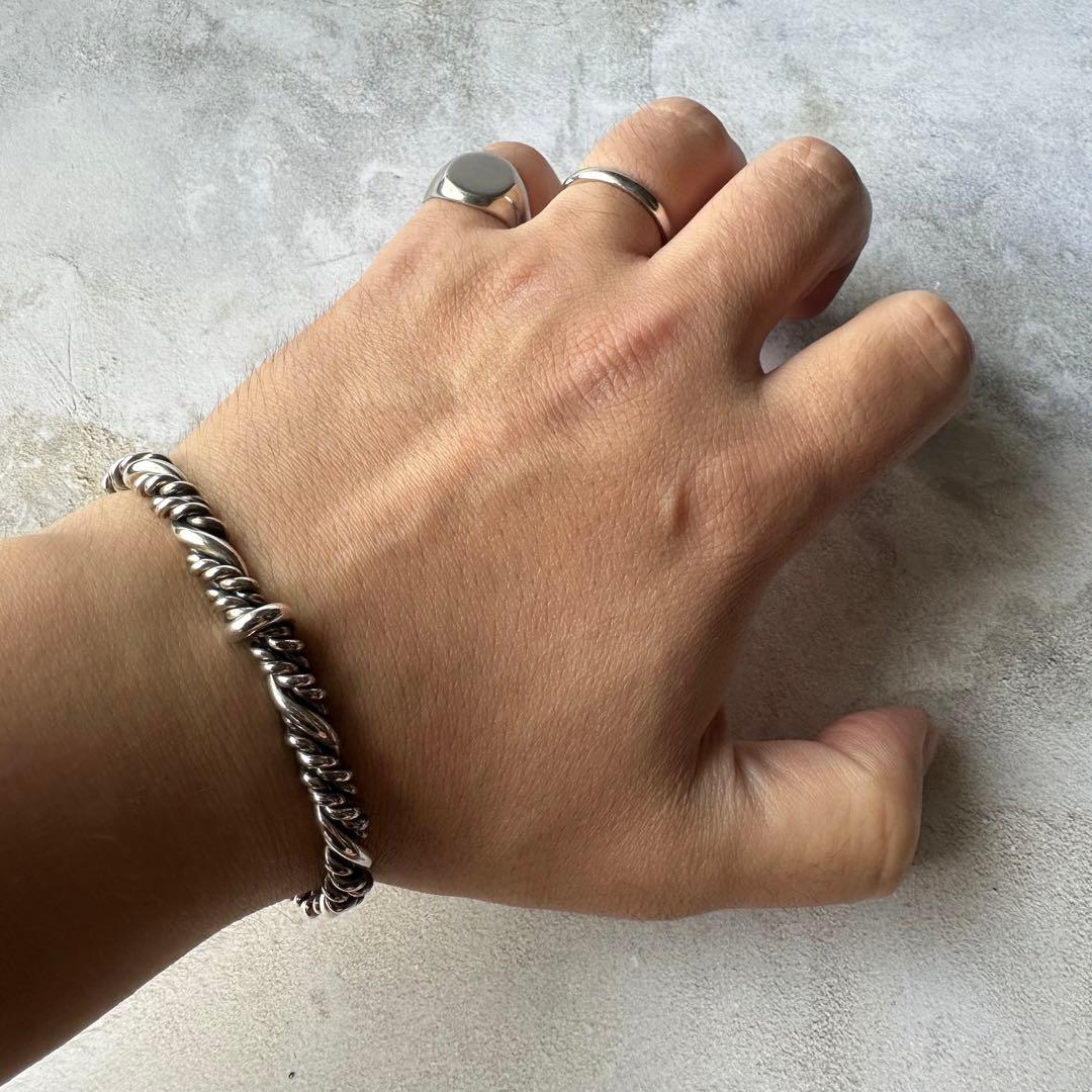 ヴィンテージ モダニストツイストブレスレット シルバー925 メキシコ製